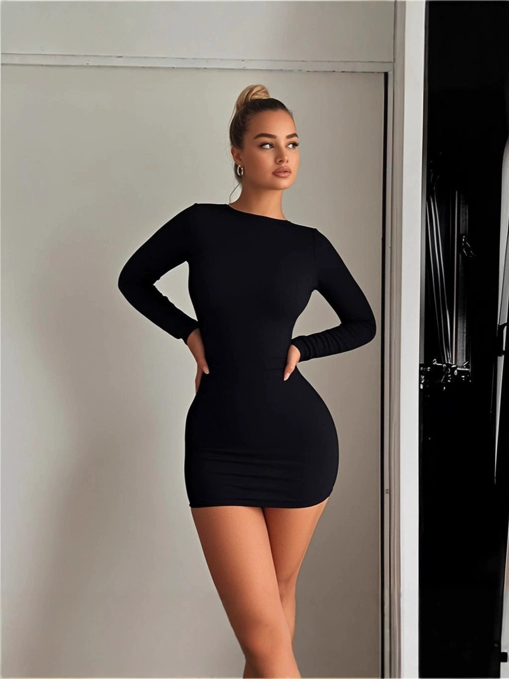 Zara Bodycon Backless Club Party Mini Dress